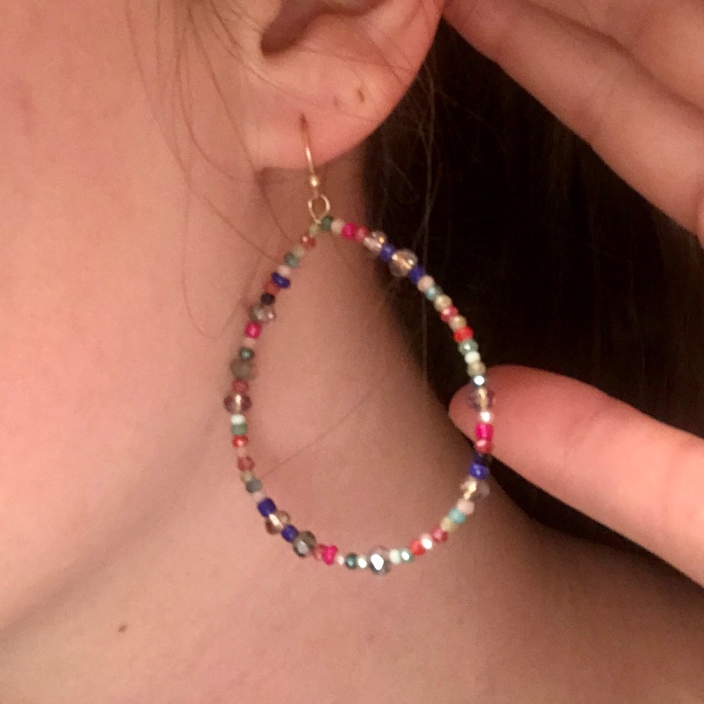 LOFT Multicolored Beaded Earrings